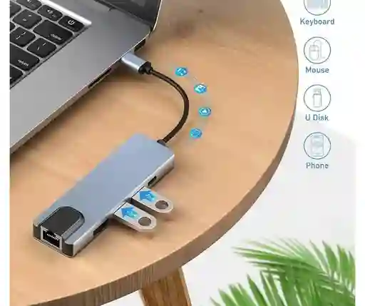Adaptador Multipuerto Usb C 5 En 1 A Hdmi.