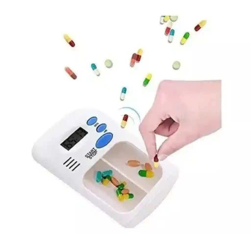 Pastillero Con Alarma Recordatorio
