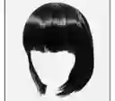 Peluca Corta Con Capul Negro Para Fiesta Cosplay