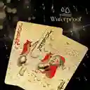 Cartas Poker Doradas Naipes Mazo Ultra Fino Impermeable