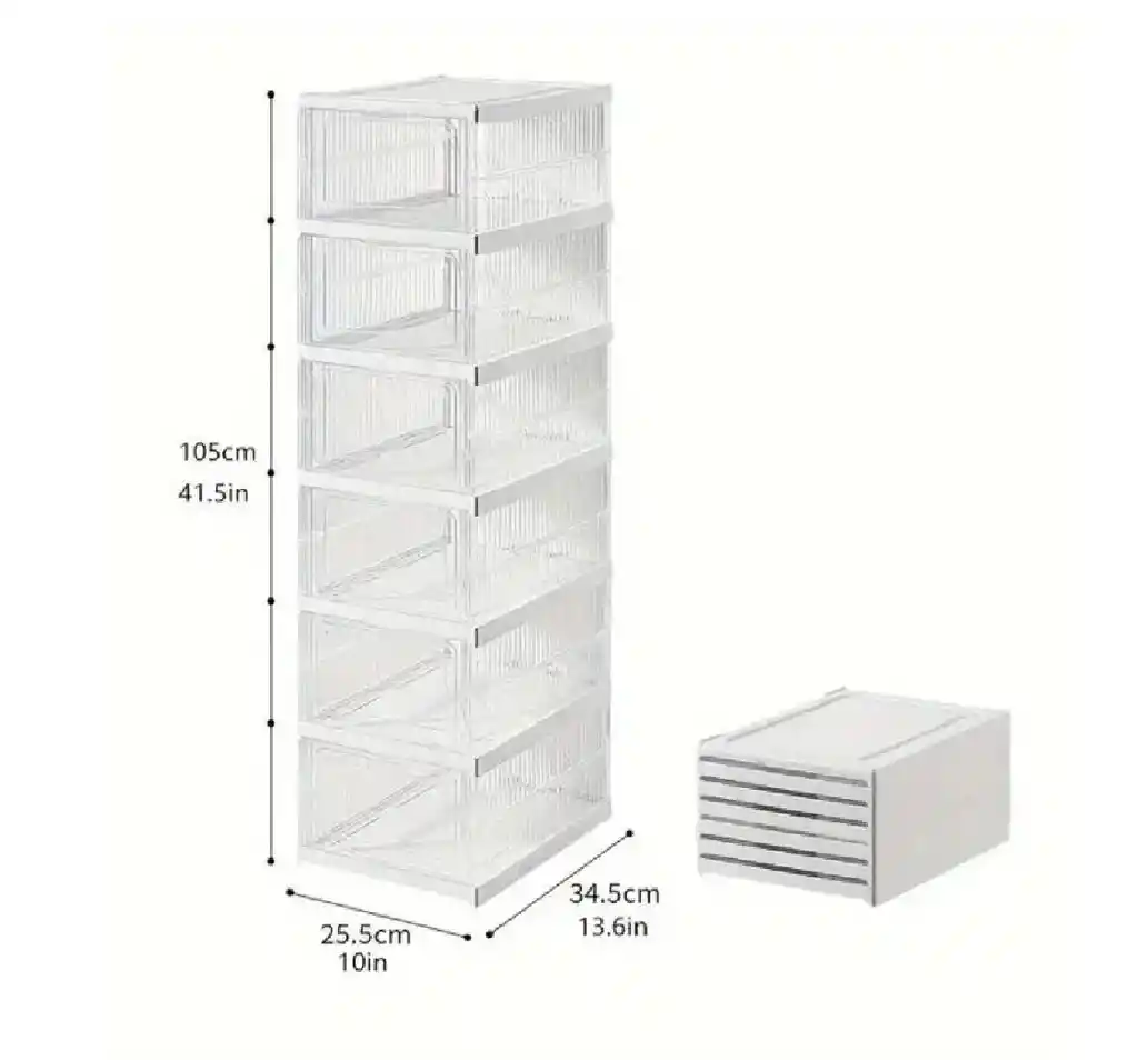 Zapatero Organizador Plegable Armario De 6 Niveles
