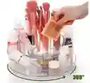 Organizador De Maquillaje Multifuncional Giratorio 360 De 1 Nivel