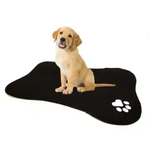 Tapete Con Forma De Hueso Negro