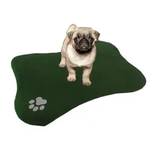 Tapete Con Forma De Hueso Verde