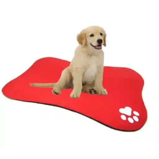 Tapete Con Forma De Hueso Rojo