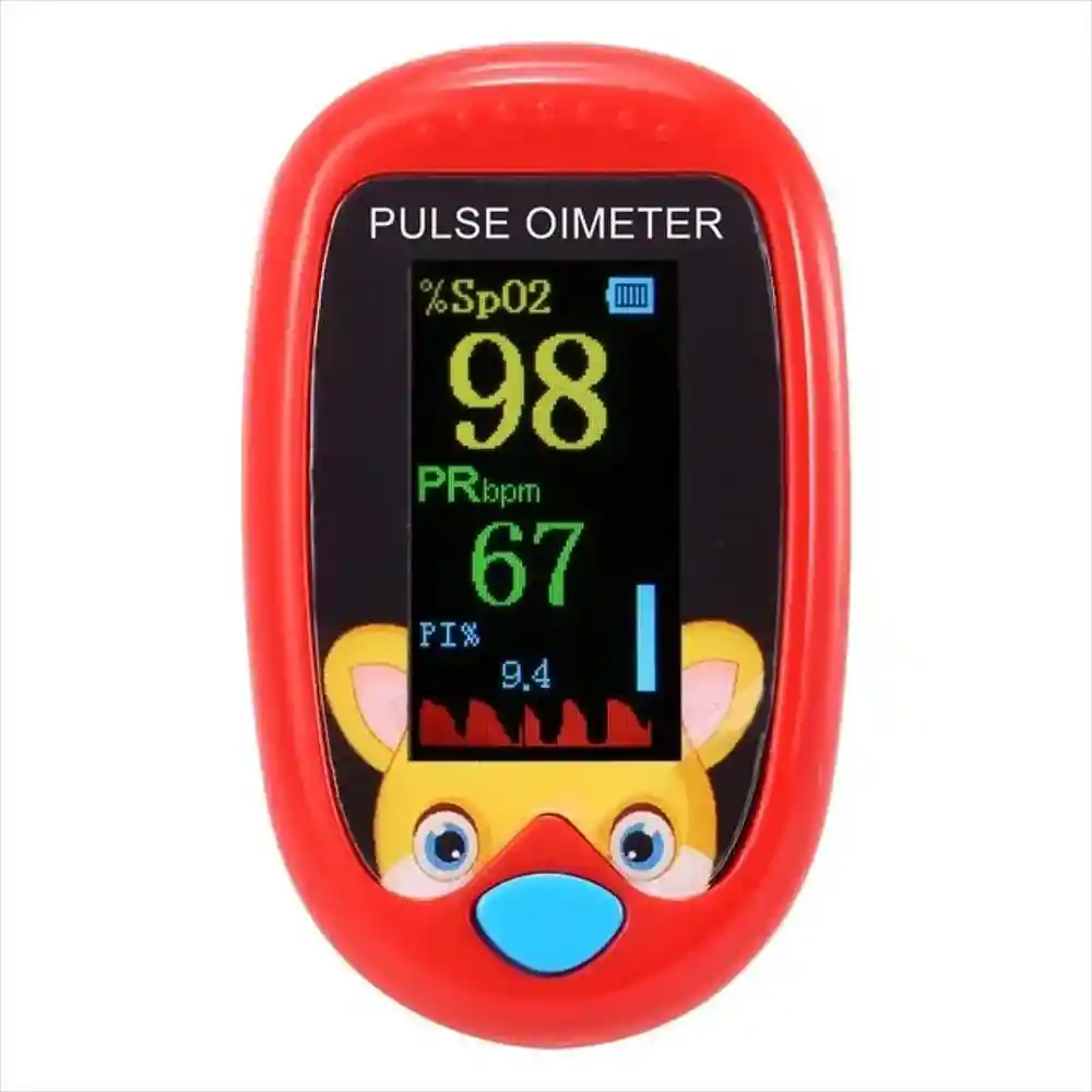 Pulso Oxímetro Pediátrico Pantalla Led Con Curva Fingertrip Niños
