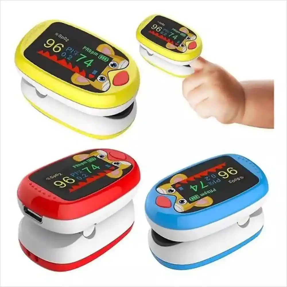 Pulso Oxímetro Pediátrico Pantalla Led Con Curva Fingertrip Niños