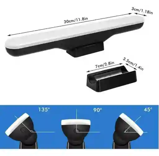 Lampara Led Recargable Magnética Base Adhesiva Cajón Armario