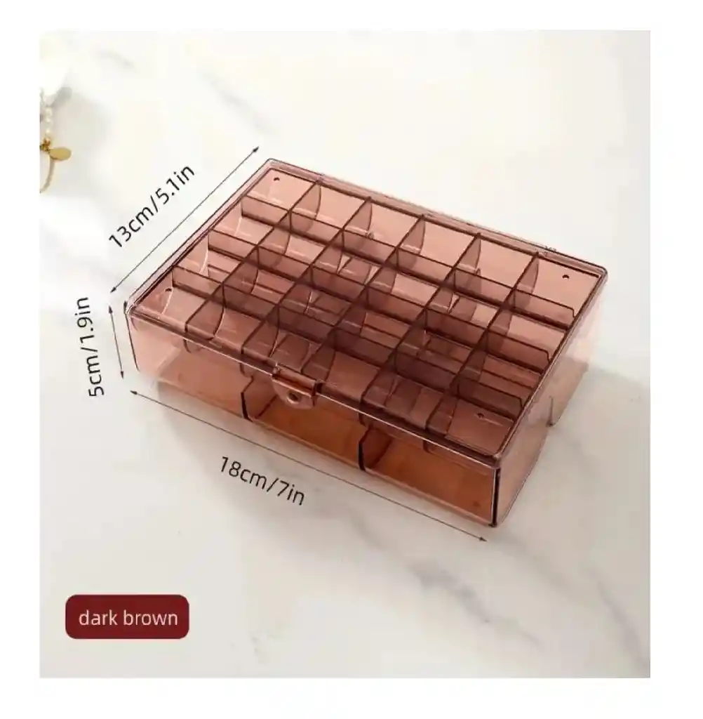 Organizador 2 En 1 Con Tapa Multifuncional Joyas Y Maquillaje