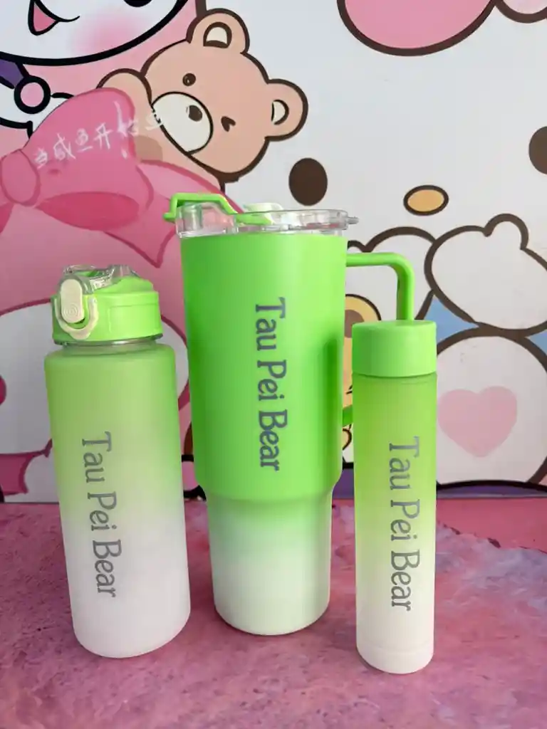 Trio De Termos Tau Pei Bear