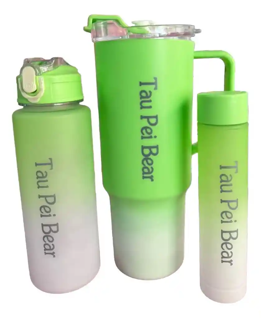 Trio De Termos Tau Pei Bear