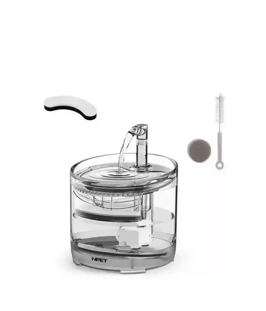 Fuente De Agua Para Mascotas Gatos Silencioso Automatico