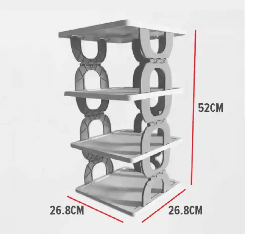 Zapatero Multicapas Organizador Plegable Para Zapatos 3 Niveles