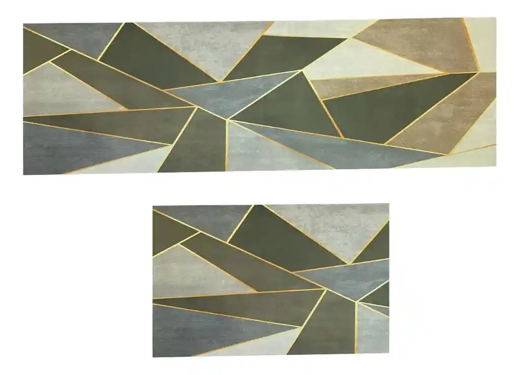 Set X2 Tapetes Antideslizante Absorbente Para Cocina Baño
