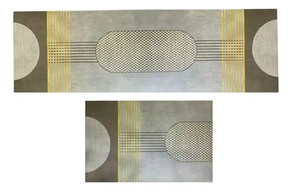 Set X2 Tapetes Antideslizante Absorbente Para Cocina Baño
