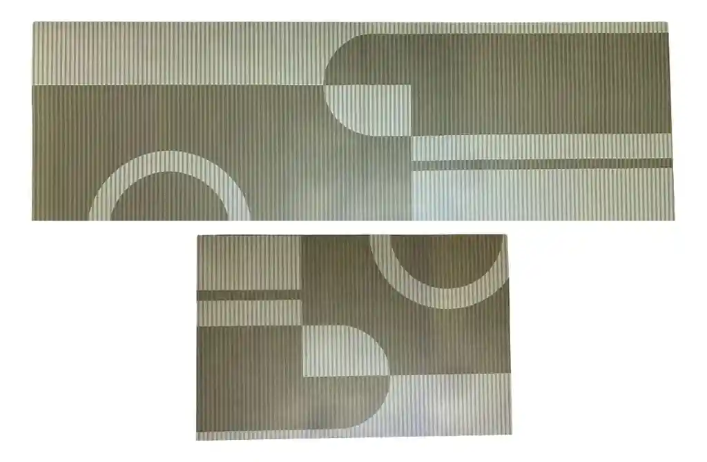 Set X2 Tapetes Antideslizante Absorbente Para Cocina Baño