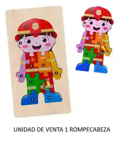 Juguete Didactico Rompecabezas En Madera Pequeño