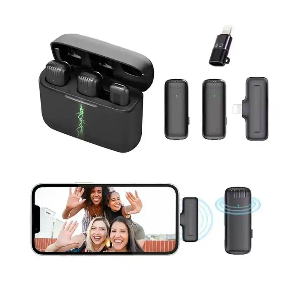 Micrófono Inalámbrico Para Celular Tipo C Y Iphone X 2