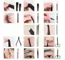 Kit Manicure Grande Estuche De Lujo Corta Uñas Y Accesorios