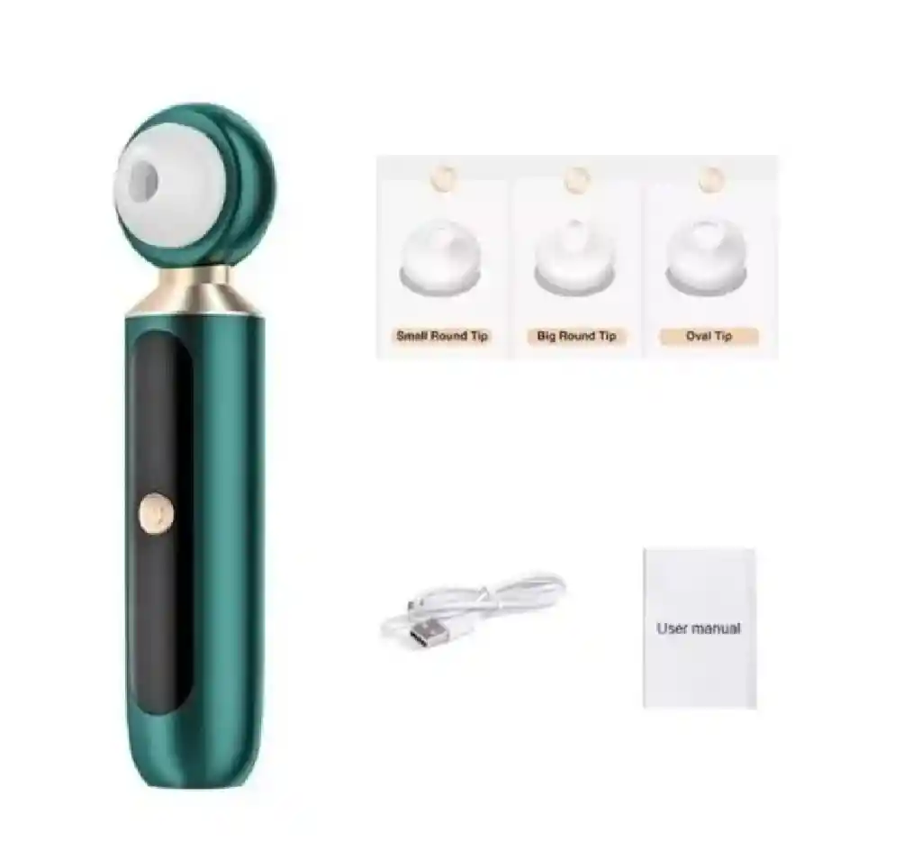 Extractor De Espinillas Y Puntos Negros Recargable Con Lupa Led