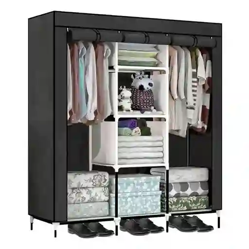 Closet Ropero Armario 3 Puertas Estante Organizador De Ropa