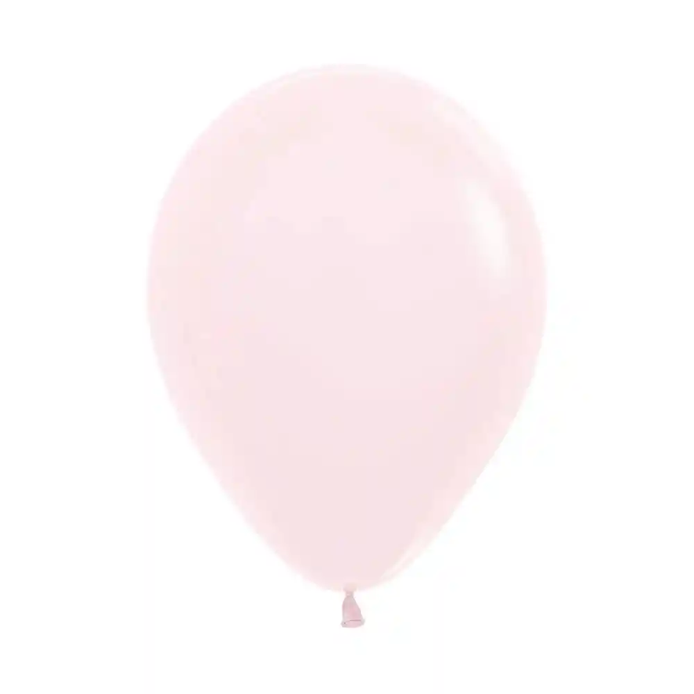 Globos Bombas Latex Redondo Fiesta R-12 X 12 Unidades Pastel Mate Rosado Sempertex