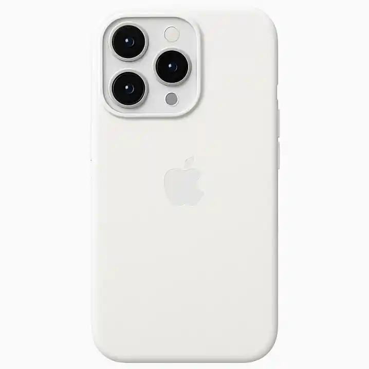 Silicon Case Iphone 16 Pro Max Blanco