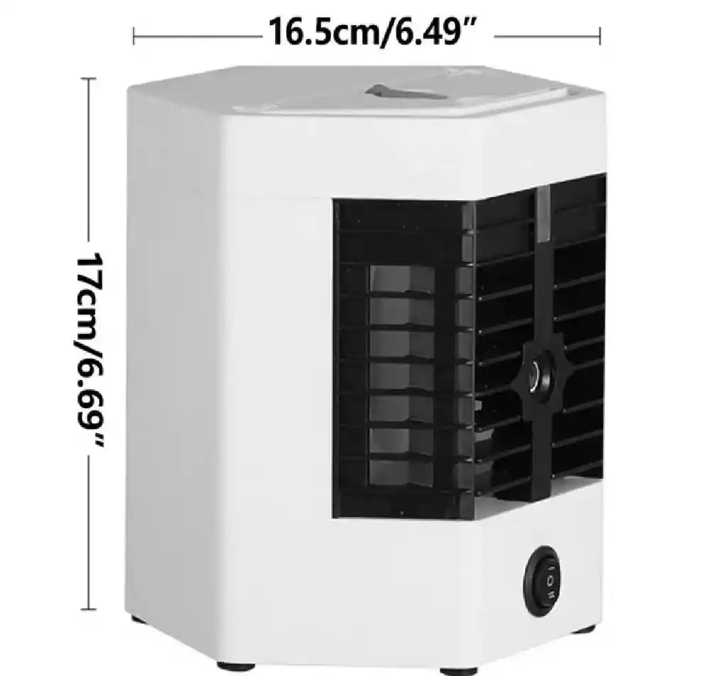 Mini Enfriador Portatil 2 En 1 Aire Acondicionado Recargable