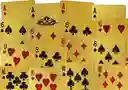 Cartas Doradas De Póker En Plástico Impermeable