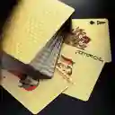 Cartas Doradas De Póker En Plástico Impermeable