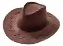 Sombrero Vaquero Clásico Gamuzado Para Adulto Cafe Disfraz Halloween