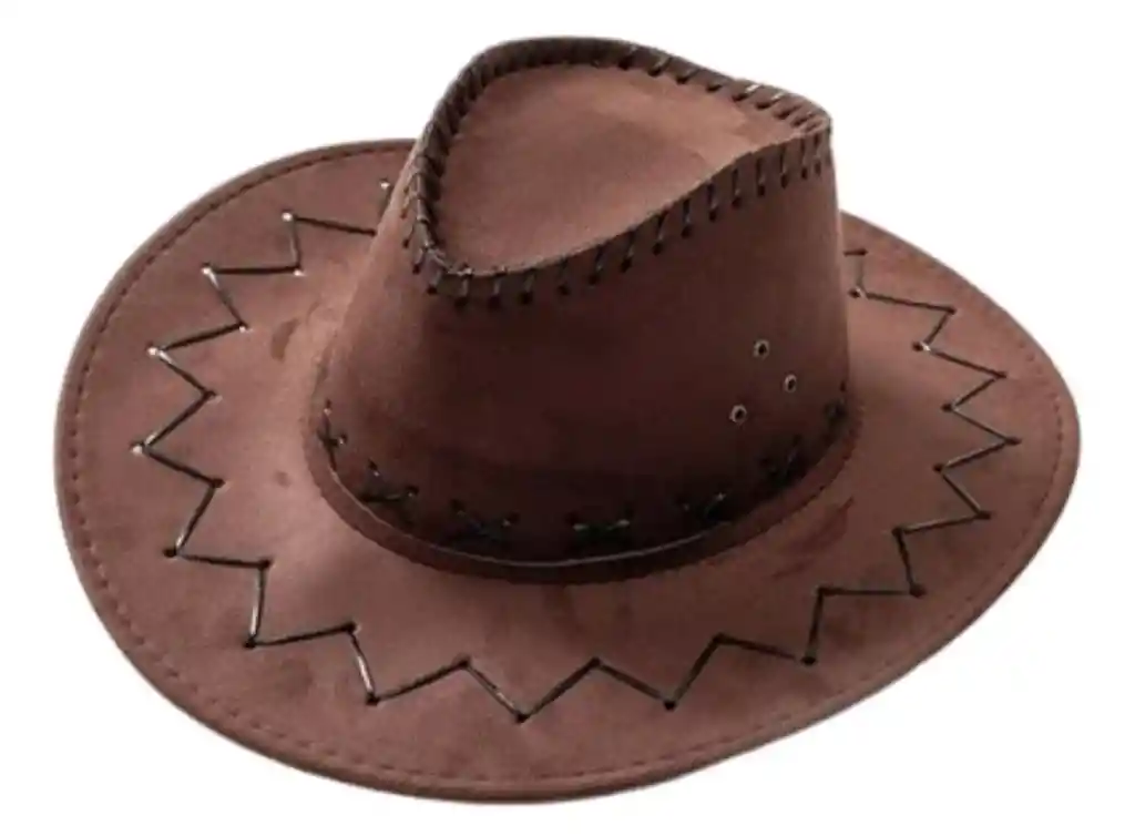 Sombrero Vaquero Clásico Gamuzado Para Adulto Cafe Disfraz Halloween