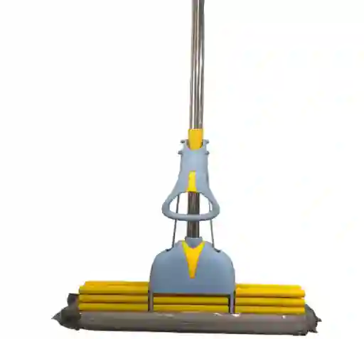 Esponja Con Rodillo Absorbente Trapeador De Mango Ajustable