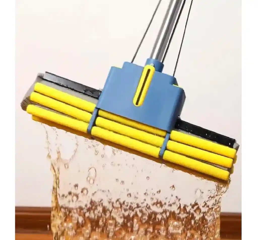 Esponja Con Rodillo Absorbente Trapeador De Mango Ajustable
