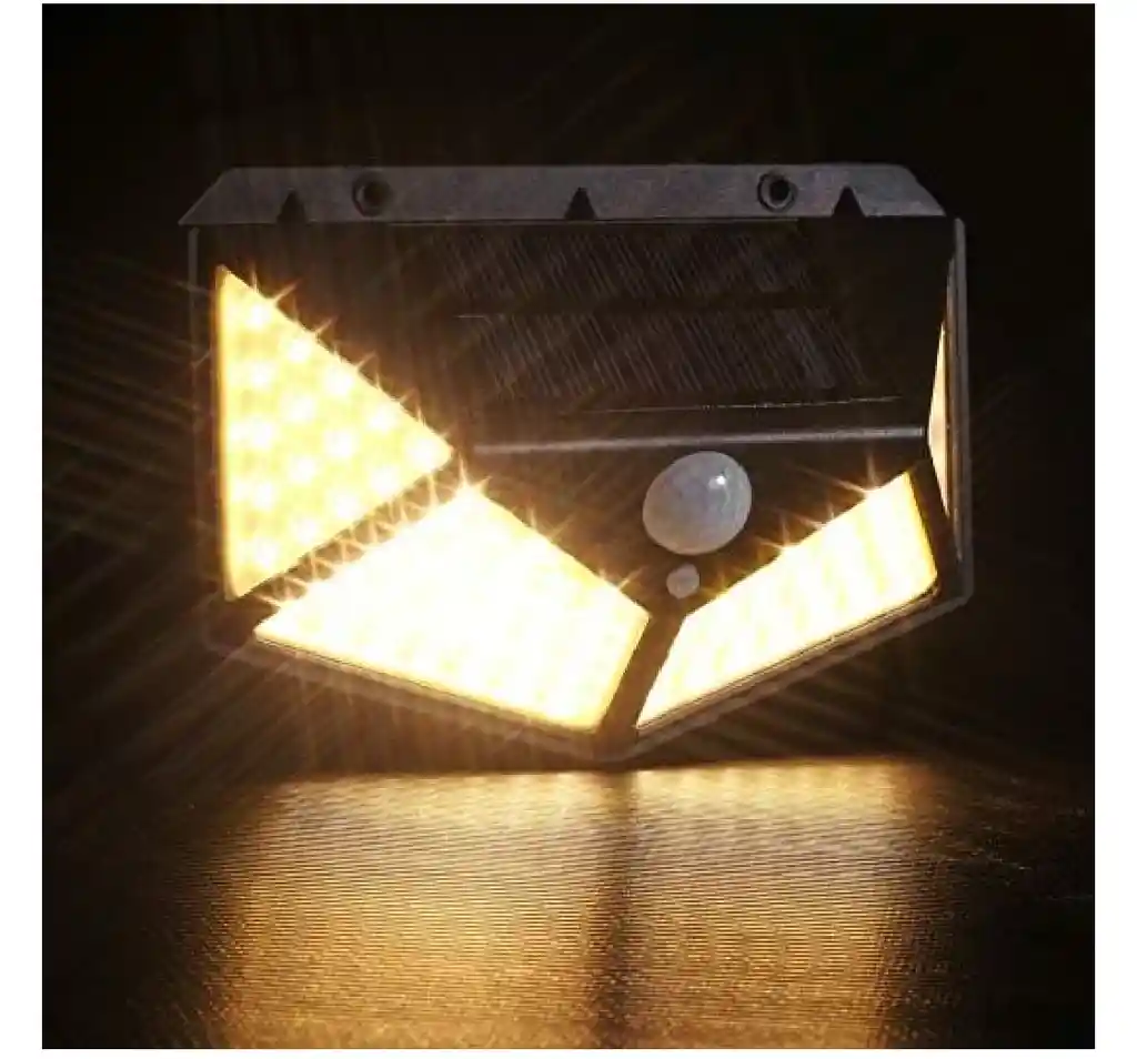 Lampara Led Solar Con Sensor De Movimiento Luz Recargable