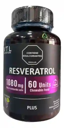 Resveratrol Salud Y Bienestar 60 Masticables