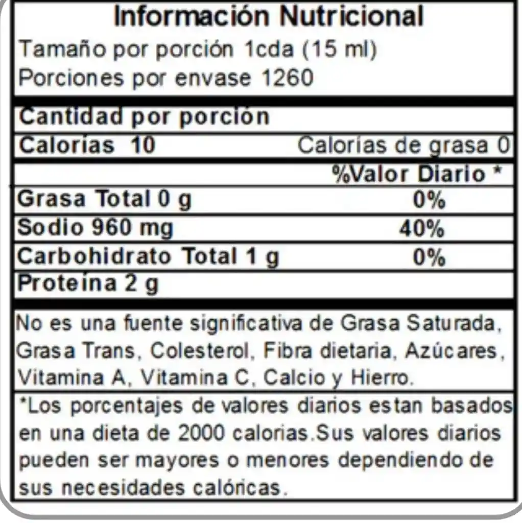 Salsa De Soya X 5 Galones