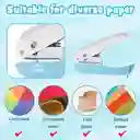 Mini Perforadora Círculo 6,4mm Corte Papel Portatil