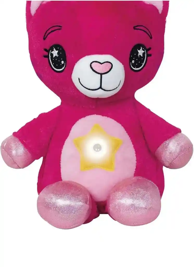 Peluche Proyector De Estrellas Starbelly Oso Rosa