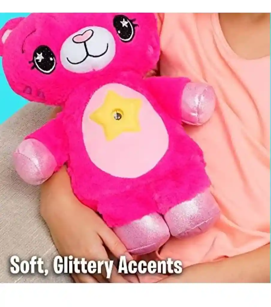 Peluche Proyector De Estrellas Starbelly Oso Rosa