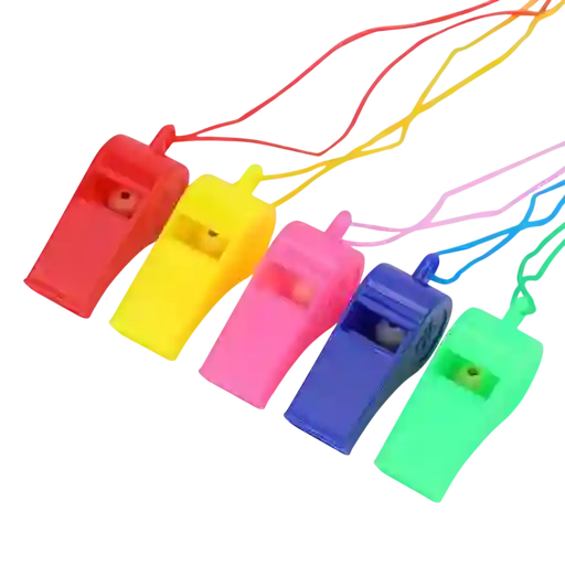 Piñata Silvato Pito Colores Surtidos X 12