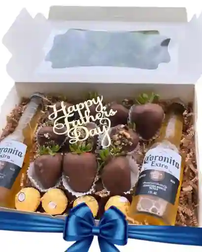 Caja Coronita Cerveza Mas Fresas