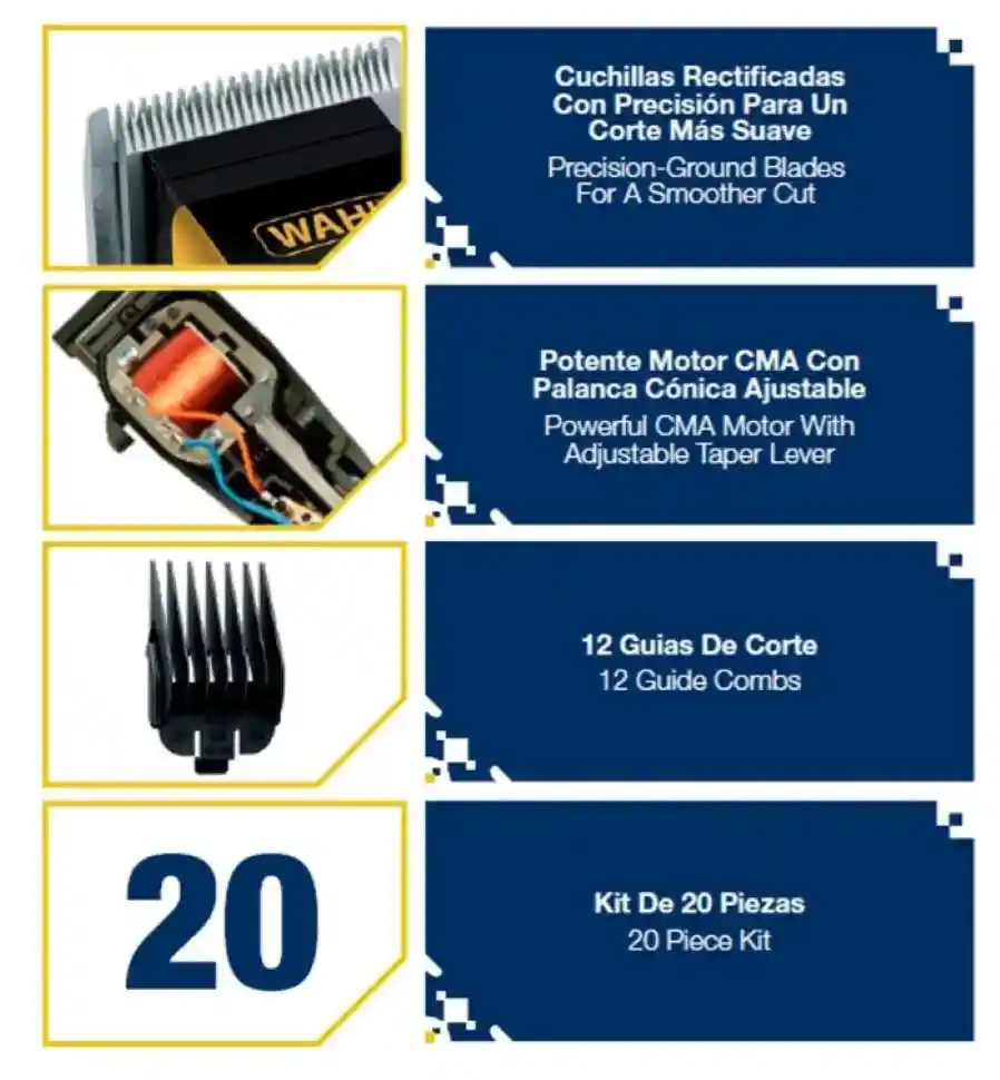 Cortadora De Cabello Wahl Sport Cut 20 Piezas