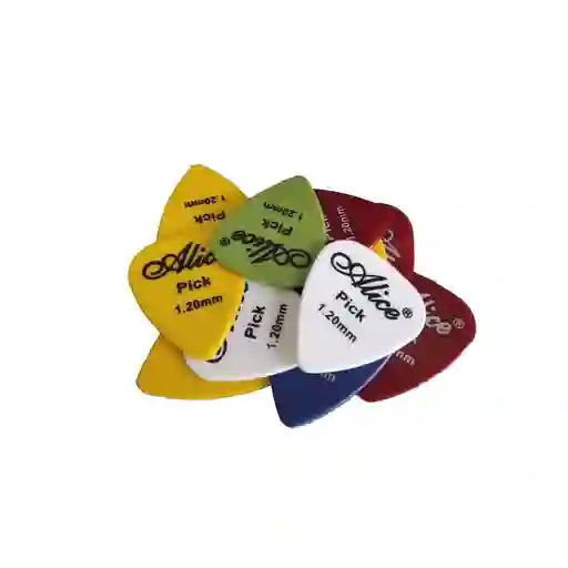Pick Pajuela Uña Guitarra Rock Accesorio Tocar Solos Calibre Marca Alice 12und