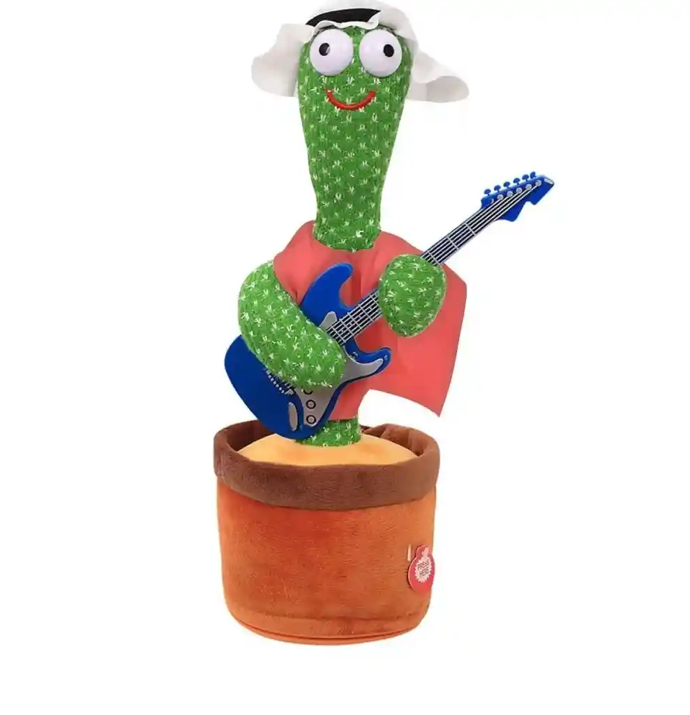 Peluche Cactus Luminoso Juguete Color Verde 60 Canciones