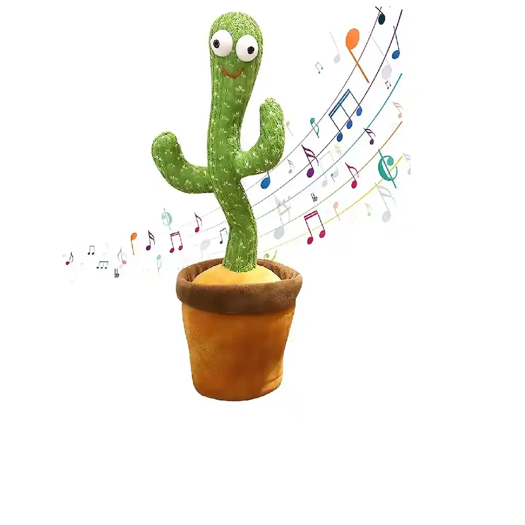 Peluche Cactus Luminoso Juguete Color Verde 60 Canciones