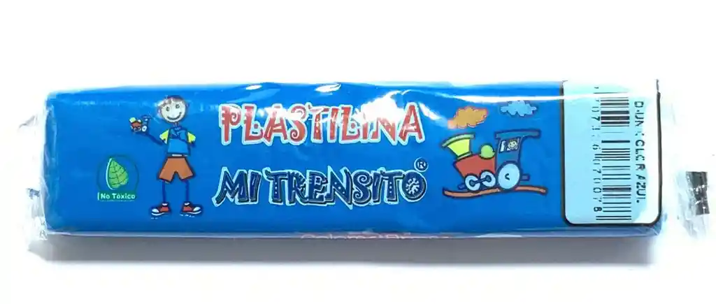 Plastilina Azul Osc-55g Mi Trensito
