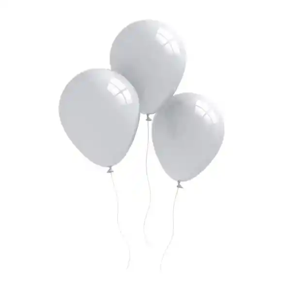 Globos En Látex R12 Inflados Con Helio Certificado X6 (negro Y Blanco)