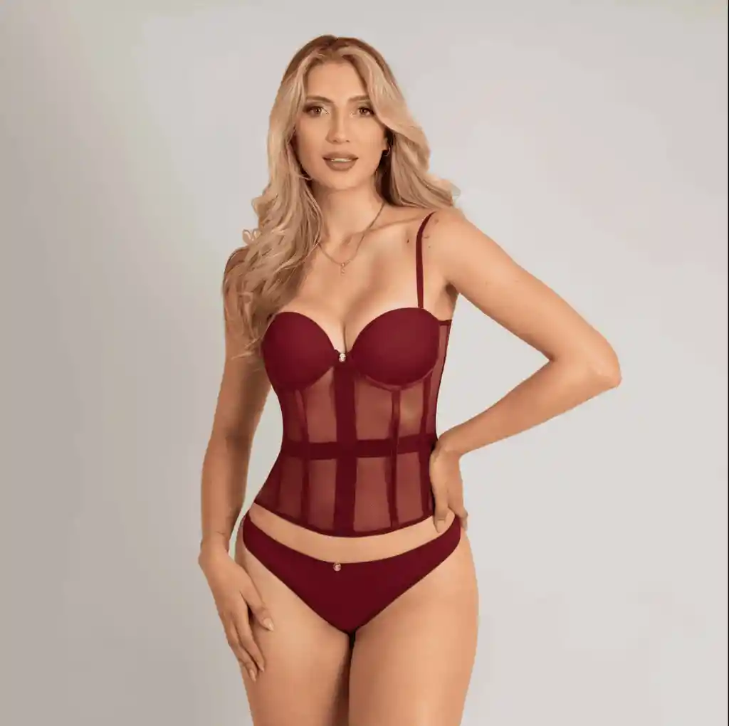 Set Lyra – Vinotinto - Talla S