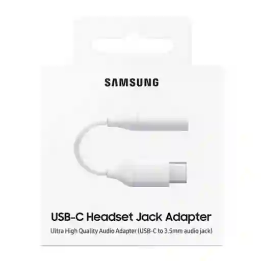 Adaptador Tipo C A Jack 3.5 Plug Marca Samsung